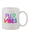 PLUR Vibes - Exquisite 11 oz Coffee Mug TooLoud-11 OZ Coffee Mug-TooLoud-White-Davson Sales