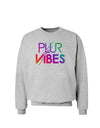 PLUR Vibes Sweatshirt-Sweatshirts-TooLoud-AshGray-Small-Davson Sales