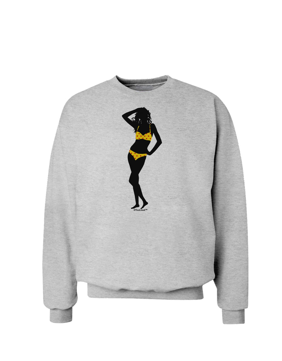 Polka Dot Bikini Shadow Sweatshirt by TooLoud-Sweatshirts-TooLoud-White-Small-Davson Sales