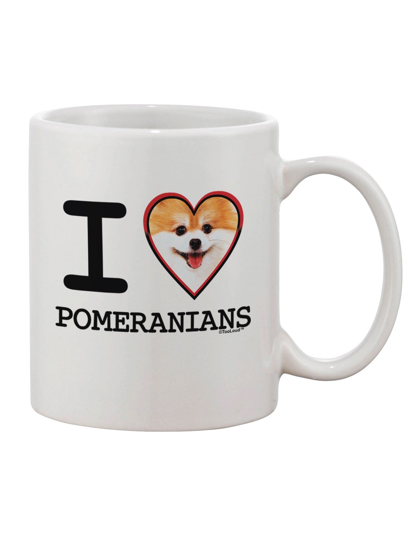 Pomeranian Adoration: Exquisite 11 oz Coffee Mug - TooLoud-11 OZ Coffee Mug-TooLoud-White-Davson Sales