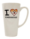 Pomeranian Enthusiast's Preferred Choice - 16 Ounce Conical Latte Coffee Mug - TooLoud-Conical Latte Mug-TooLoud-White-Davson Sales