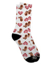 Pomeranian Hearts All Over Print Adult Crew Socks - TooLoud-Socks-TooLoud-White-Ladies-4-6-Davson Sales