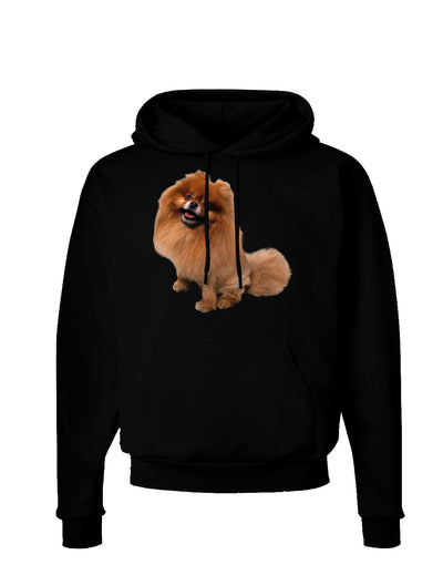 Pomeranian Sitting All Cute-Like Dark Hoodie Sweatshirt-Hoodie-TooLoud-Black-Small-Davson Sales