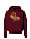 Pomeranian Sitting All Cute-Like Dark Hoodie Sweatshirt-Hoodie-TooLoud-Maroon-Small-Davson Sales