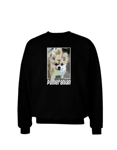 Pomeranian Step Out Adult Dark Sweatshirt by TooLoud-Sweatshirts-TooLoud-Black-Small-Davson Sales