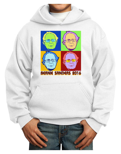 Pop Art Bernie Sanders Youth Hoodie Pullover Sweatshirt-Youth Hoodie-TooLoud-White-XS-Davson Sales