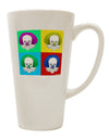 Pop Art Clown Face Conical Latte Coffee Mug - TooLoud-Conical Latte Mug-TooLoud-White-Davson Sales