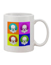 Pop Art Clown Face Printed 11 oz Coffee Mug - TooLoud-11 OZ Coffee Mug-TooLoud-White-Davson Sales