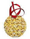 Popcorn All Over Circular Metal Ornament All Over Print-Ornament-TooLoud-White-Davson Sales