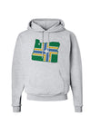 Portland Oregon Flag Hoodie Sweatshirt-Hoodie-TooLoud-AshGray-Small-Davson Sales