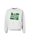 Portland Oregon Flag Sweatshirt-Sweatshirts-TooLoud-White-Small-Davson Sales