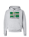 Portland Oregon Flag Text Hoodie Sweatshirt-Hoodie-TooLoud-AshGray-Small-Davson Sales