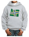 Portland Oregon Flag Youth Hoodie Pullover Sweatshirt-Youth Hoodie-TooLoud-Ash-XS-Davson Sales