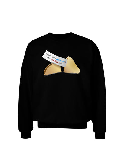 Positive Life - Fortune Cookie Adult Dark Sweatshirt-Sweatshirts-TooLoud-Black-Small-Davson Sales