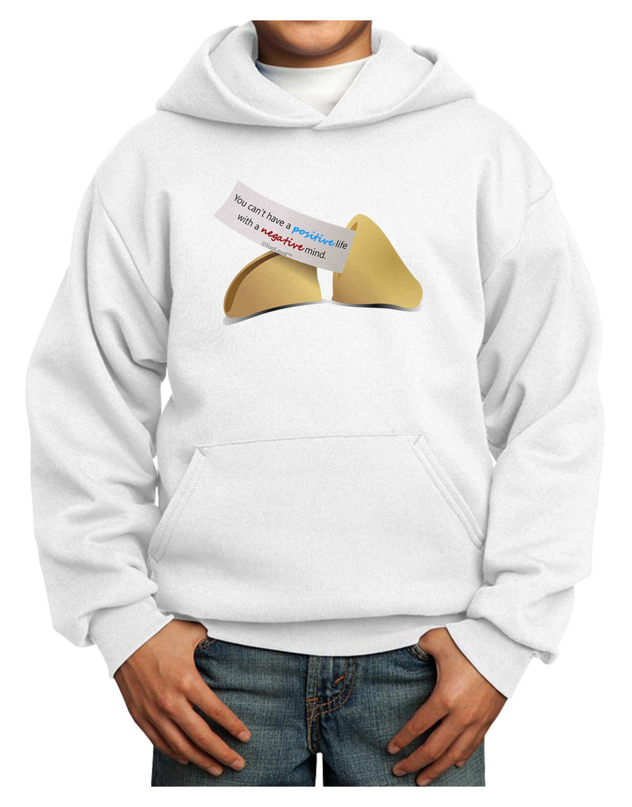 Positive Life - Fortune Cookie Youth Hoodie Pullover Sweatshirt-Youth Hoodie-TooLoud-White-XS-Davson Sales