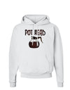 Pot Head - Coffee Hoodie Sweatshirt-Hoodie-TooLoud-White-Small-Davson Sales