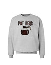 Pot Head - Coffee Sweatshirt-Sweatshirt-TooLoud-AshGray-Small-Davson Sales