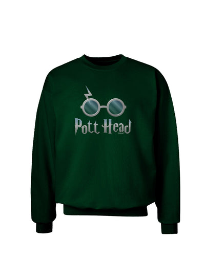 Pott Head Magic Glasses Adult Dark Sweatshirt-Sweatshirts-TooLoud-Deep-Forest-Green-Small-Davson Sales