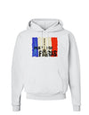 Pray For Paris Watercolor Hoodie Sweatshirt-Hoodie-TooLoud-White-Small-Davson Sales