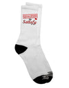 Premium Adult Crew Socks - Exclusively Curated for Your Satisfaction - TooLoud-Socks-TooLoud-White-Ladies-4-6-Davson Sales