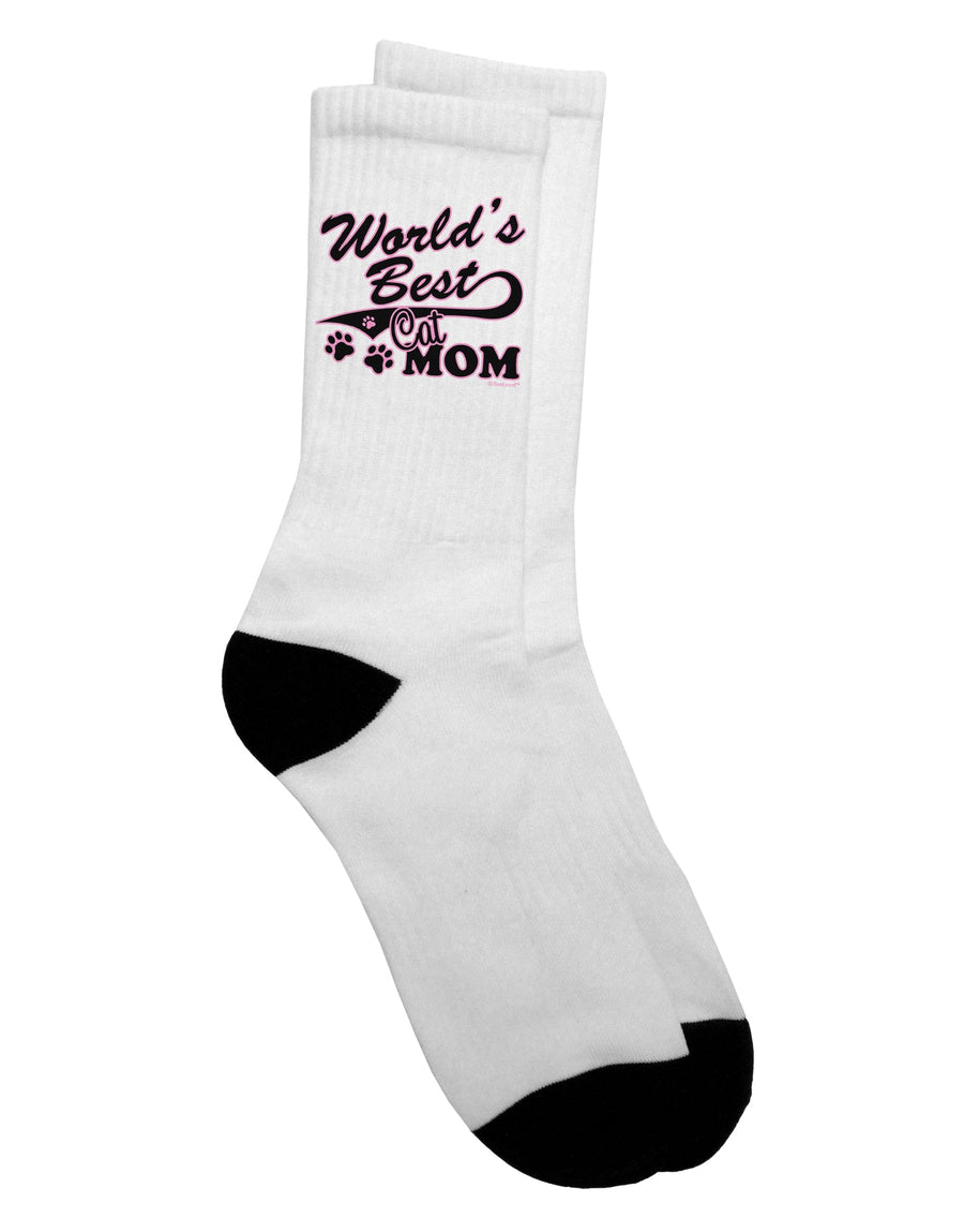 Premium Adult Crew Socks for the Ultimate Cat Enthusiast - TooLoud-Socks-TooLoud-White-Ladies-4-6-Davson Sales