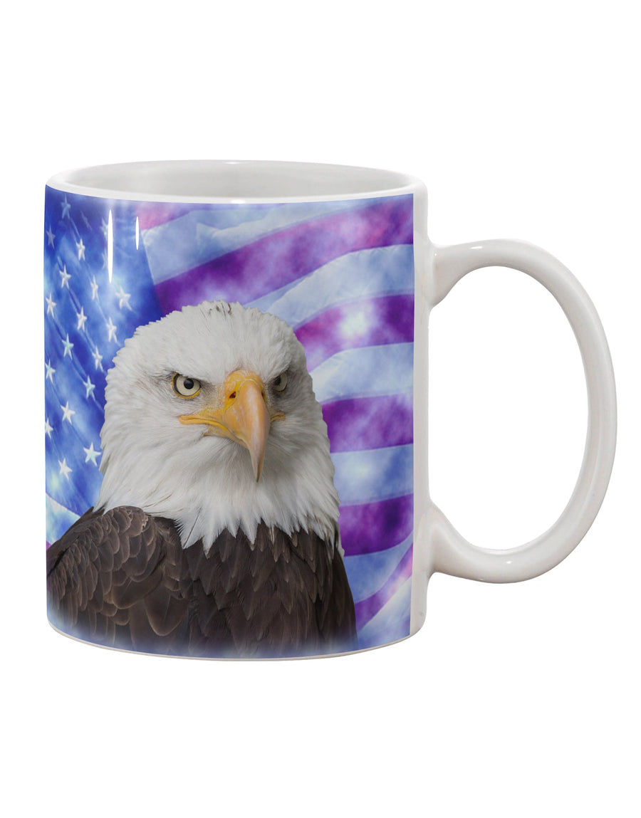 Premium All American Eagle 11 oz Coffee Mug - Expertly Crafted by a Drinkware Connoisseur-11 OZ Coffee Mug-TooLoud-White-Davson Sales