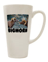 Premium Conical Latte Coffee Mug featuring Majestic Two Bighorn Rams - TooLoud-Conical Latte Mug-TooLoud-White-Davson Sales