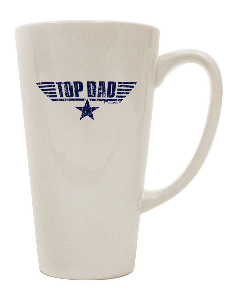 Premium Father's Day 16 Ounce Conical Latte Coffee Mug - Expertly Crafted Drinkware-Conical Latte Mug-TooLoud-White-Davson Sales