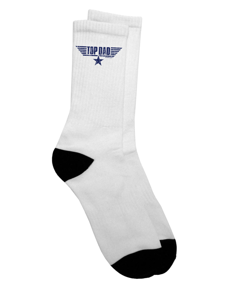 Premium Father's Day Adult Crew Socks - Exquisite Collection for Discerning Dads - TooLoud-Socks-TooLoud-White-Ladies-4-6-Davson Sales