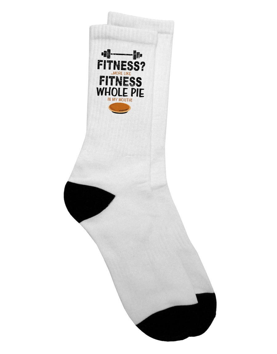 Premium Fitness Whole Pie Adult Crew Socks - TooLoud-Socks-TooLoud-White-Ladies-4-6-Davson Sales