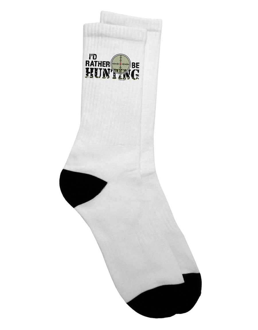 Premium Hunting Adult Crew Socks - Elevate Your Style and Comfort with Confidence - TooLoud-Socks-TooLoud-White-Ladies-4-6-Davson Sales