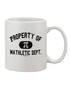 Premium Mathletic Department 11 oz Coffee Mug - Expertly Crafted by TooLoud-11 OZ Coffee Mug-TooLoud-White-Davson Sales