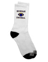 Premium Michigan Football Adult Crew Socks - Elevate Your Game with TooLoud-Socks-TooLoud-White-Ladies-4-6-Davson Sales