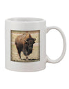 Premium Quality Strong Bison Printed 11 oz Coffee Mug - Expertly Crafted Drinkware TooLoud-11 OZ Coffee Mug-TooLoud-White-Davson Sales