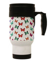 Pretty Butterflies AOP Stainless Steel 14oz Travel Mug All Over Print-Travel Mugs-TooLoud-White-Davson Sales