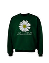 Pretty Daisy - Flower Child Adult Dark Sweatshirt-Sweatshirts-TooLoud-Deep-Forest-Green-Small-Davson Sales