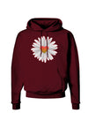 Pretty Daisy Heart Dark Hoodie Sweatshirt-Hoodie-TooLoud-Maroon-Small-Davson Sales