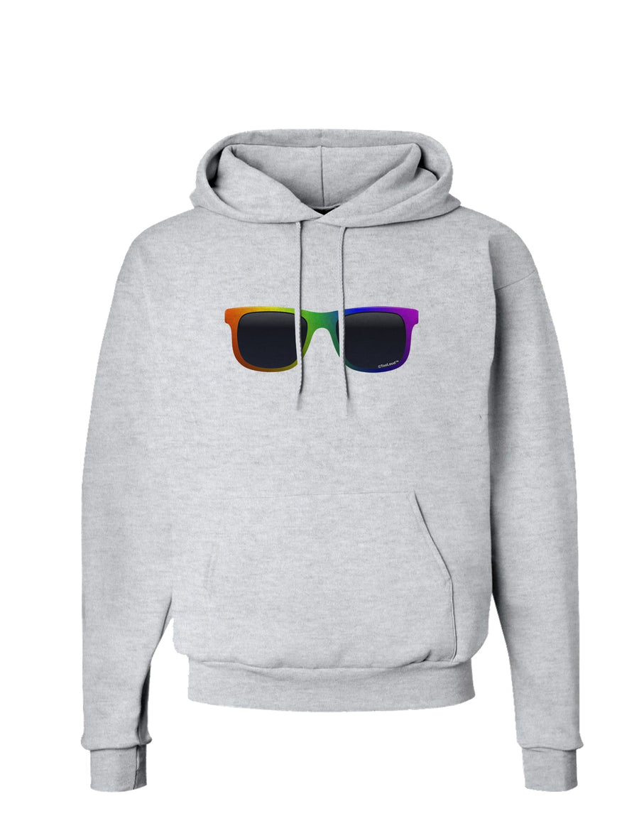 Pride Rainbow Glasses Hoodie Sweatshirt by TooLoud-Hoodie-TooLoud-White-Small-Davson Sales