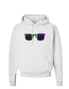 Pride Rainbow Glasses Hoodie Sweatshirt by TooLoud-Hoodie-TooLoud-White-Small-Davson Sales