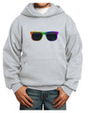 Pride Rainbow Glasses Youth Hoodie Pullover Sweatshirt by TooLoud-Youth Hoodie-TooLoud-Ash-XS-Davson Sales