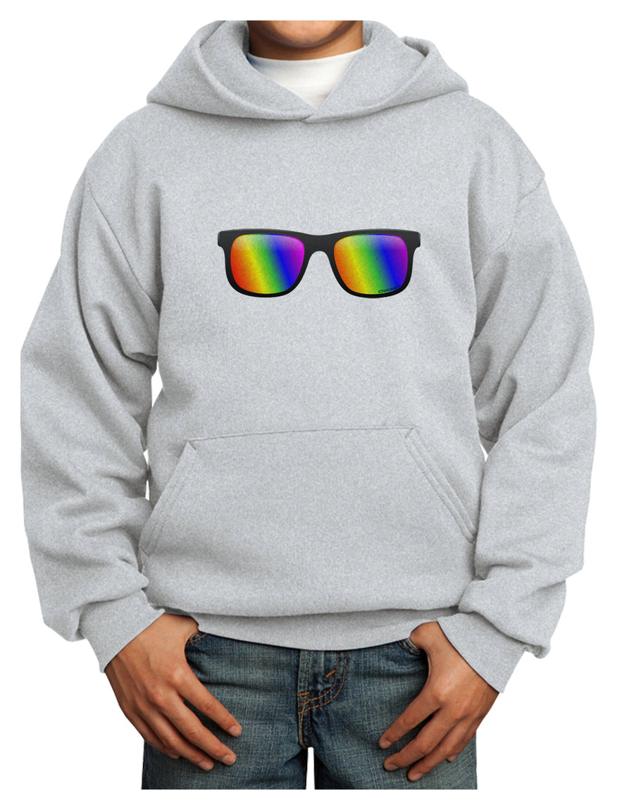 Pride Rainbow Lenses Youth Hoodie Pullover Sweatshirt by TooLoud-Youth Hoodie-TooLoud-White-XS-Davson Sales