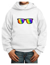 Pride Rainbow Lenses Youth Hoodie Pullover Sweatshirt by TooLoud-Youth Hoodie-TooLoud-White-XS-Davson Sales