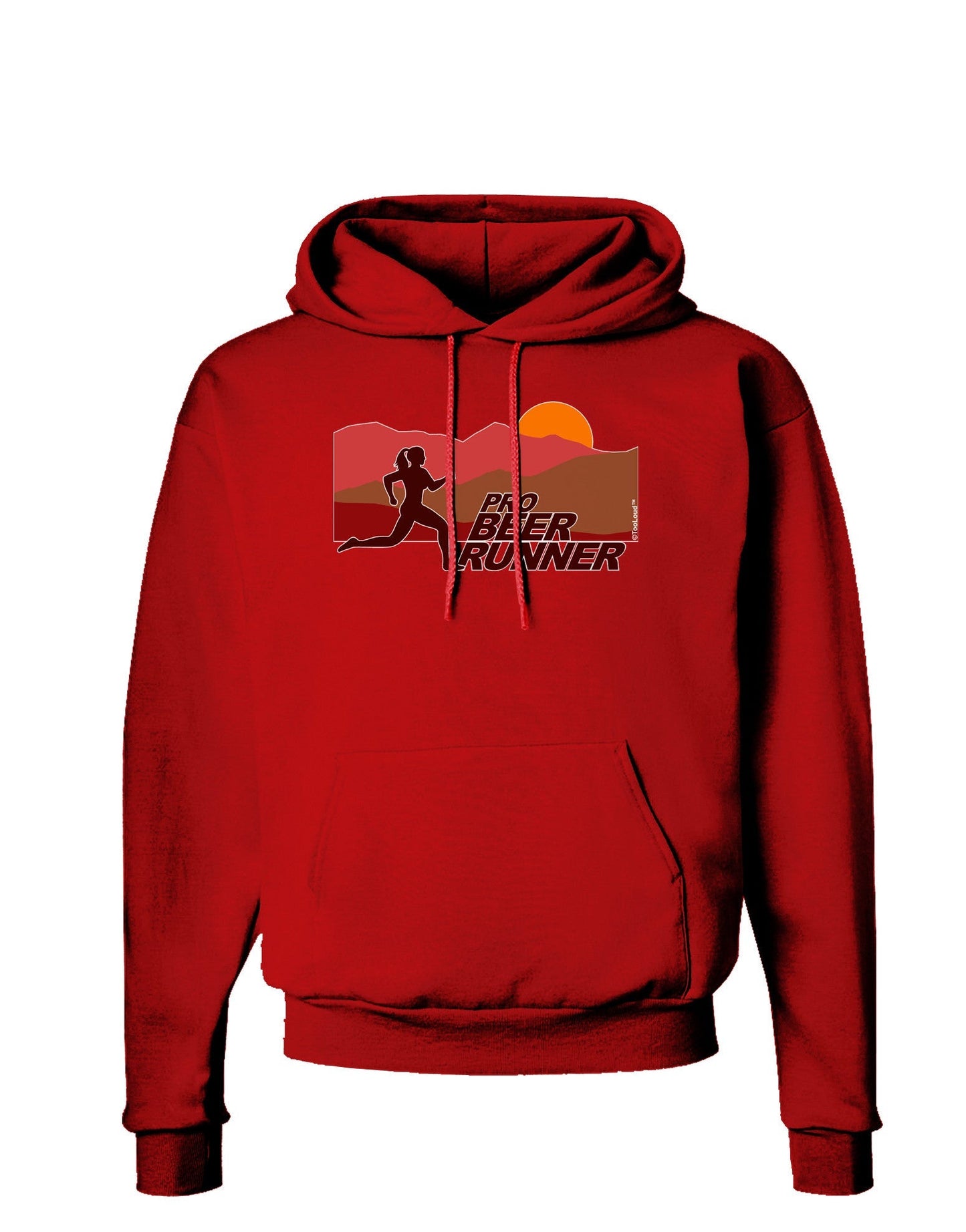 Pro Beer Runner Woman Dark Hoodie Sweatshirt-Hoodie-TooLoud-Red-Small-Davson Sales