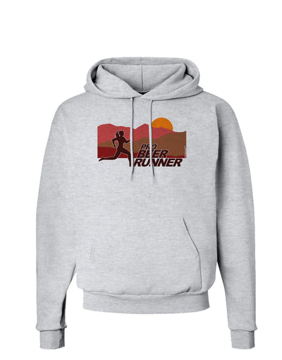 Pro Beer Runner Woman Hoodie Sweatshirt-Hoodie-TooLoud-AshGray-Small-Davson Sales