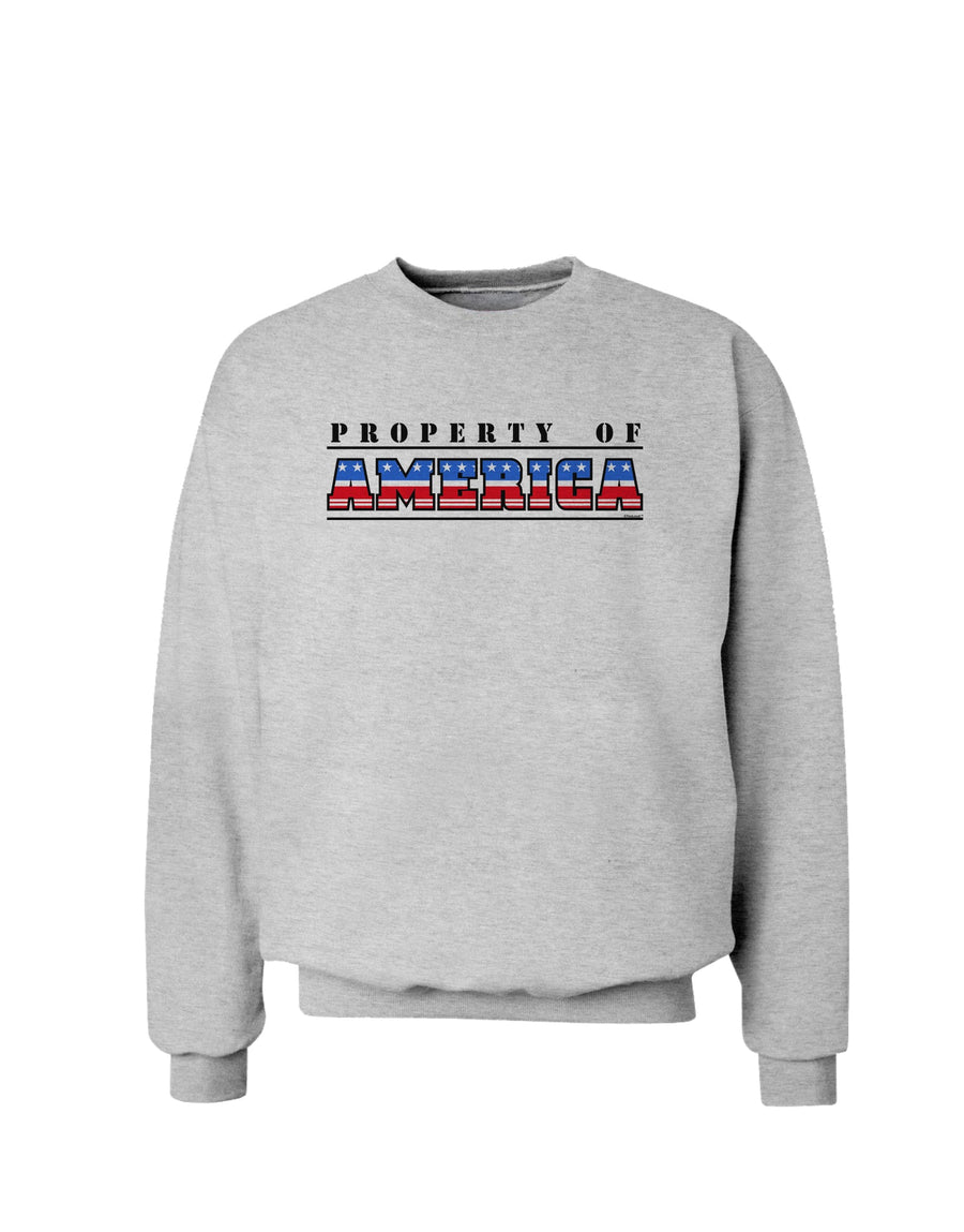 Property of America Sweatshirt-Sweatshirts-TooLoud-White-Small-Davson Sales