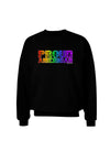Proud American Rainbow Text Adult Dark Sweatshirt by TooLoud-Sweatshirts-TooLoud-Black-Small-Davson Sales
