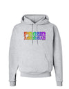 Proud American Rainbow Text Hoodie Sweatshirt by TooLoud-Hoodie-TooLoud-AshGray-Small-Davson Sales