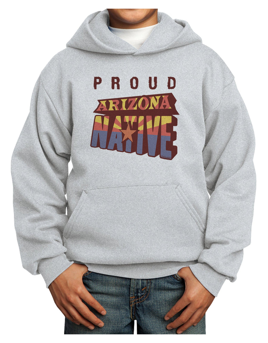 Proud Arizona Native Youth Hoodie Pullover Sweatshirt-Youth Hoodie-TooLoud-White-XS-Davson Sales