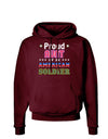 Proud Aunt of an American Soldier Dark Hoodie Sweatshirt-Hoodie-TooLoud-Maroon-Small-Davson Sales