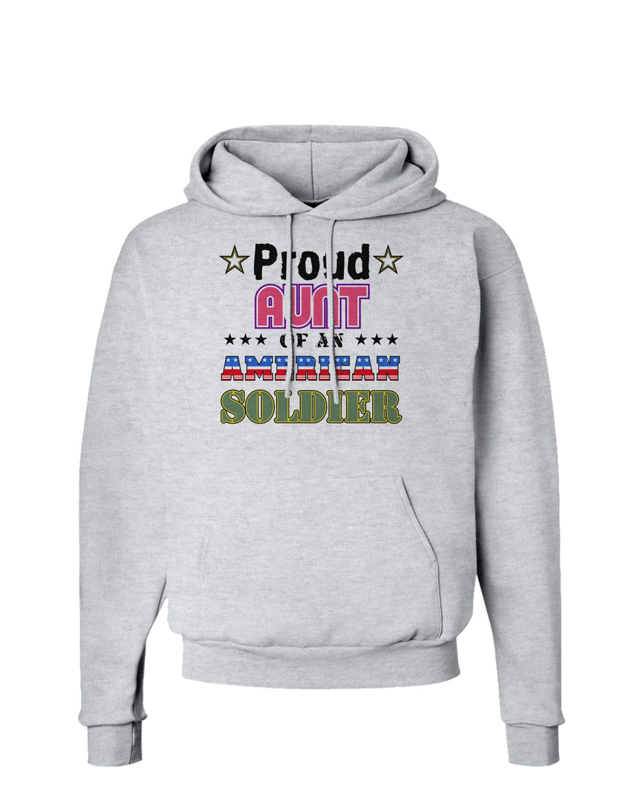 Proud Aunt of an American Soldier Hoodie Sweatshirt-Hoodie-TooLoud-White-Small-Davson Sales